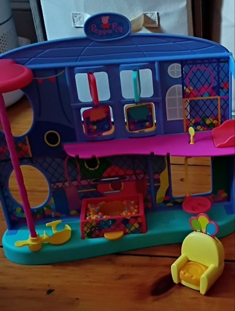 Peppa Pig Activity Playhouse - Blue, Pink & Yellow Playset